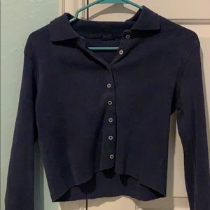 Brandy Melville cropped long sleeve shirt